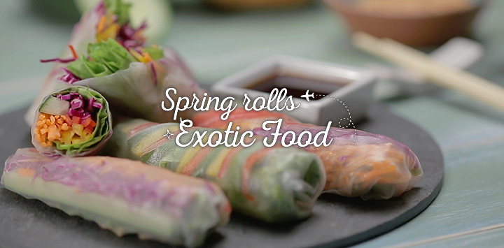 Prepara la simple receta de los spring rolls con papel de arroz.